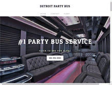 Tablet Screenshot of detroitpartybusandlimousine.com